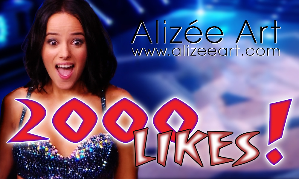 2000 likes on Alizée Art Facebook page