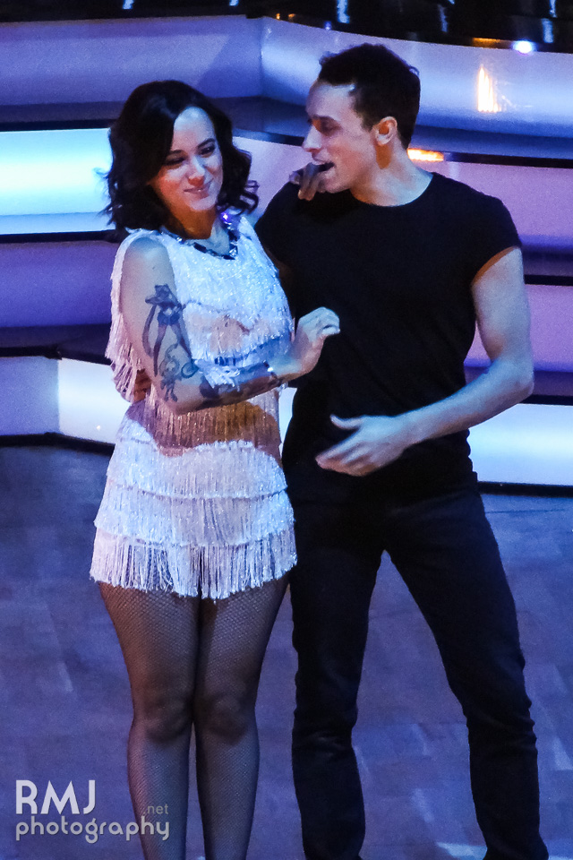 Alizée & Grégoire at the opening of Danse avec les stars spectacle in Brussels.